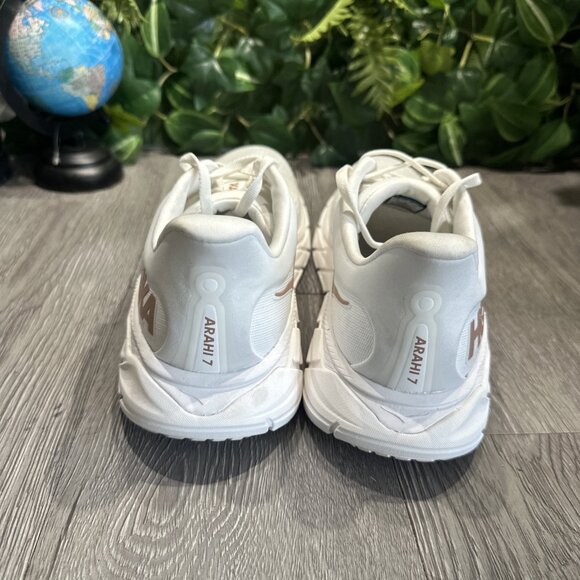 Hoka One One Arahi 7 Women’s Marathon Running Gym Training Shoes White Size 10.5 - Picture 6 of 9